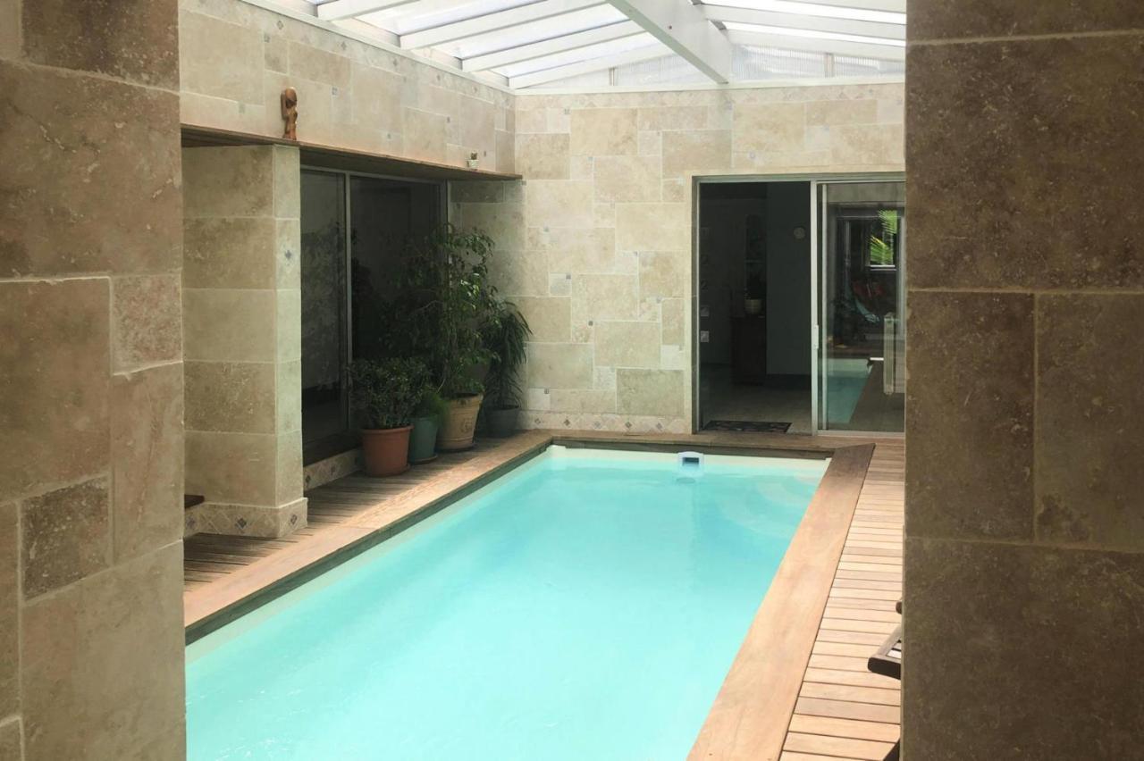 Holiday Home With Indoor Pool, Le Porge Eksteriør bilde